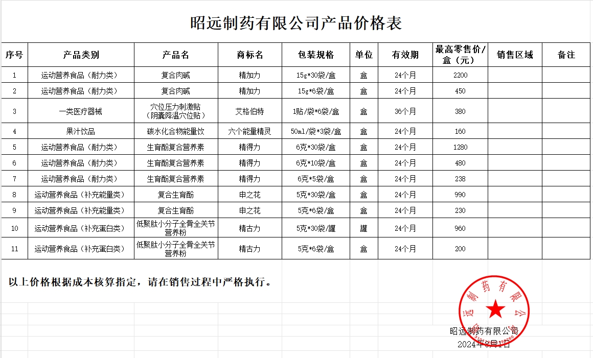 昭远公司价格表.png